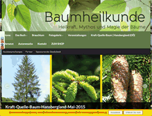 Tablet Screenshot of baumheilkunde.info